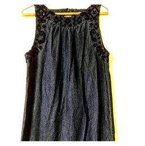 Old Navy Sleeveless Chambray Denim Dress